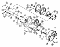Gear Case & Friction Disc Diagram and Parts List for 004501 Ariens Lawn Tractor