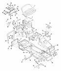 Frame And Seat Diagram and Parts List for 000101 Ariens Lawn Tractor