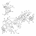 Decals Diagram and Parts List for 000401 Ariens Snow Blower