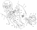 Speed Selector And Frame Diagram and Parts List for 000101 Ariens Snow Blower