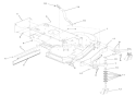 Frame & Front Casters Diagram and Parts List for 002000 Ariens Lawn Mower