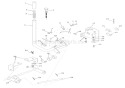 Attachment Lift Diagram and Parts List for 000101 Ariens Lawn Tractor