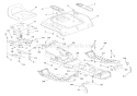 Frame & Rear Lawn Tractor Diagram and Parts List for 936036 000101 Ariens Lawn Tractor