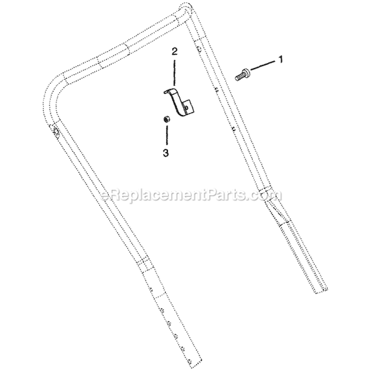 Anchor Cable Hardware Diagram and Parts List for 000101 Ariens Snow Blower