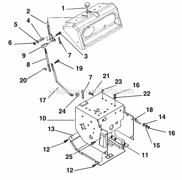 Page I Diagram and Parts List for 000101 Ariens Snow Blower