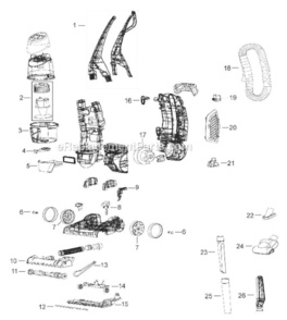 Part Location Diagram of B-203-1741 Bissell Pet Dusting / Crevice Tool