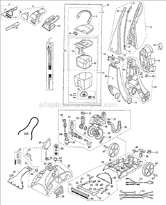 Page A Diagram and Parts List for  Bissell Carpet Cleaner