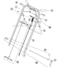 Part Location Diagram of 539007174 Bluebird Handle, Control, Rear Wheel