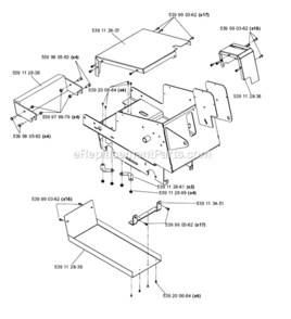 Page A Diagram and Parts List for  Bluebird Sod Cutter