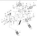 Trunnion Diagram and Parts List for 968999351 - 2010-04 Bluebird Sod Cutter