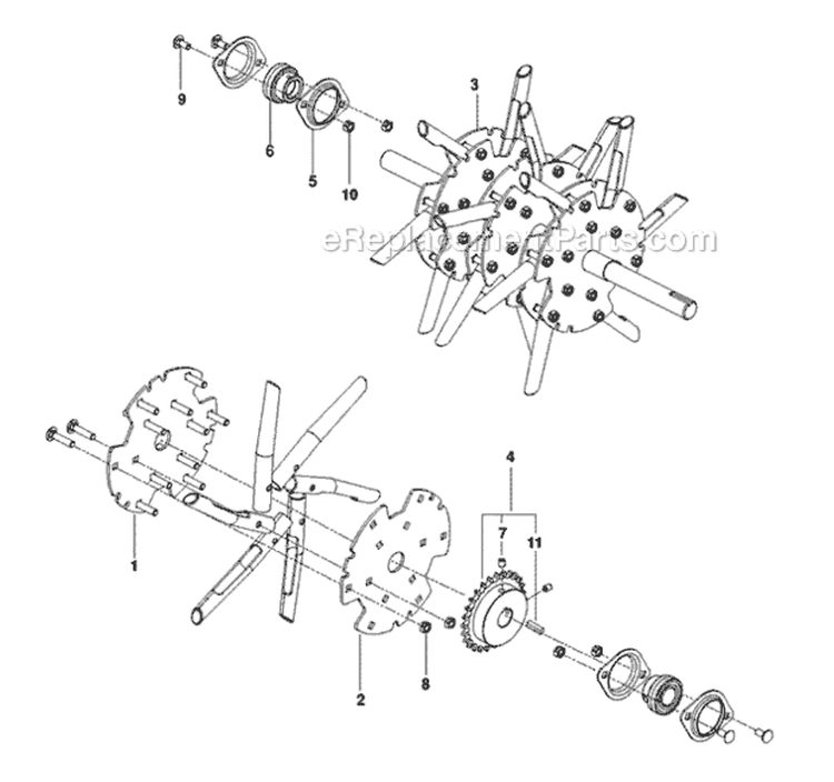 Page F Diagram and Parts List for 968999393 - 2010-04 Bluebird Aerator
