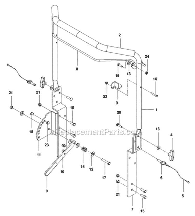 Page D Diagram and Parts List for 968999419 - 2010-04 Bluebird Dethatcher