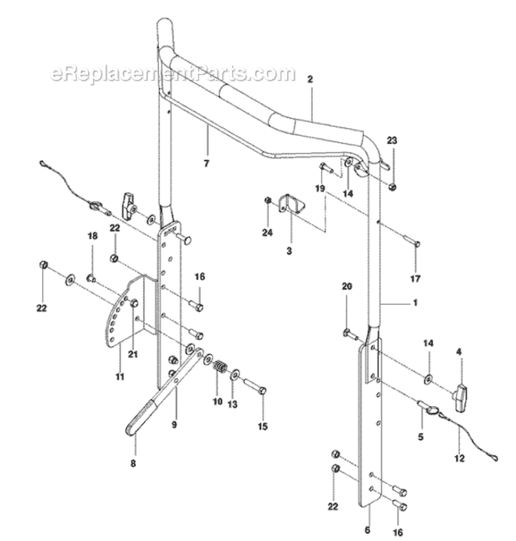 Page D Diagram and Parts List for 968999427 - 2010-04 Bluebird Dethatcher