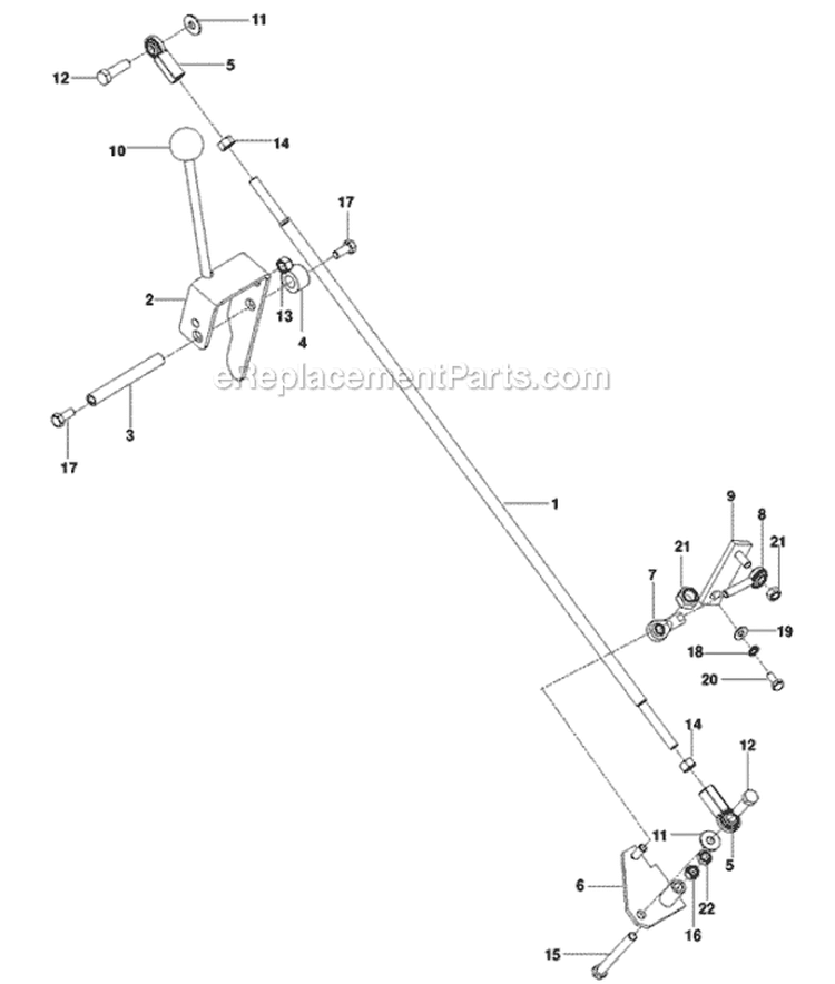Gears Diagram and Parts List for 968999351 - 2010-04 Bluebird Sod Cutter