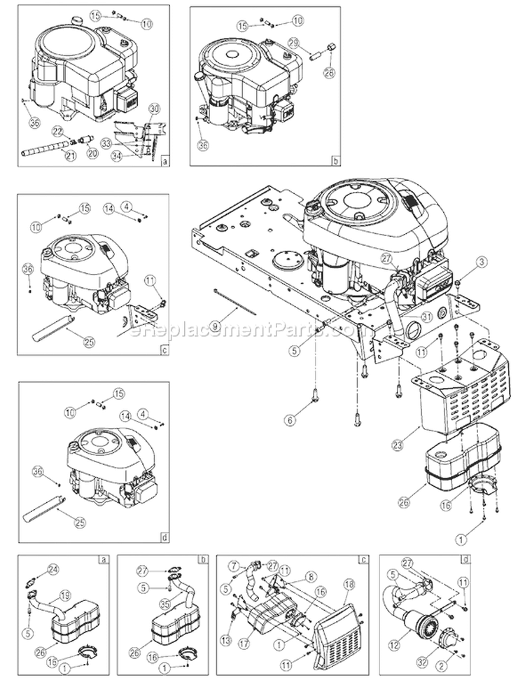 Page C Diagram and Parts List for 2006 Bolens Lawn Tractor
