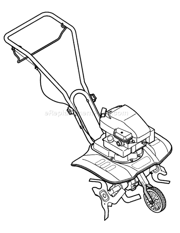 Page C Diagram and Parts List for 2008 Bolens Tiller