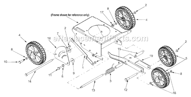 Page D Diagram and Parts List for 2004 Bolens Edger