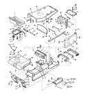 Body Work And Trim Assembly Diagram and Parts List for  Bolens Lawn Tractor