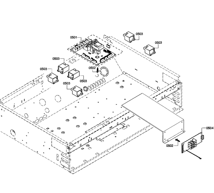 Pcb's Asy Diagram and Parts List for PRD366GHU 09 Thermador Range