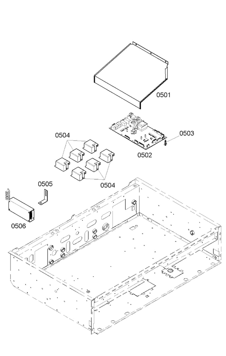 Pcb's Assy Diagram and Parts List for PD366BS 06 Thermador Range