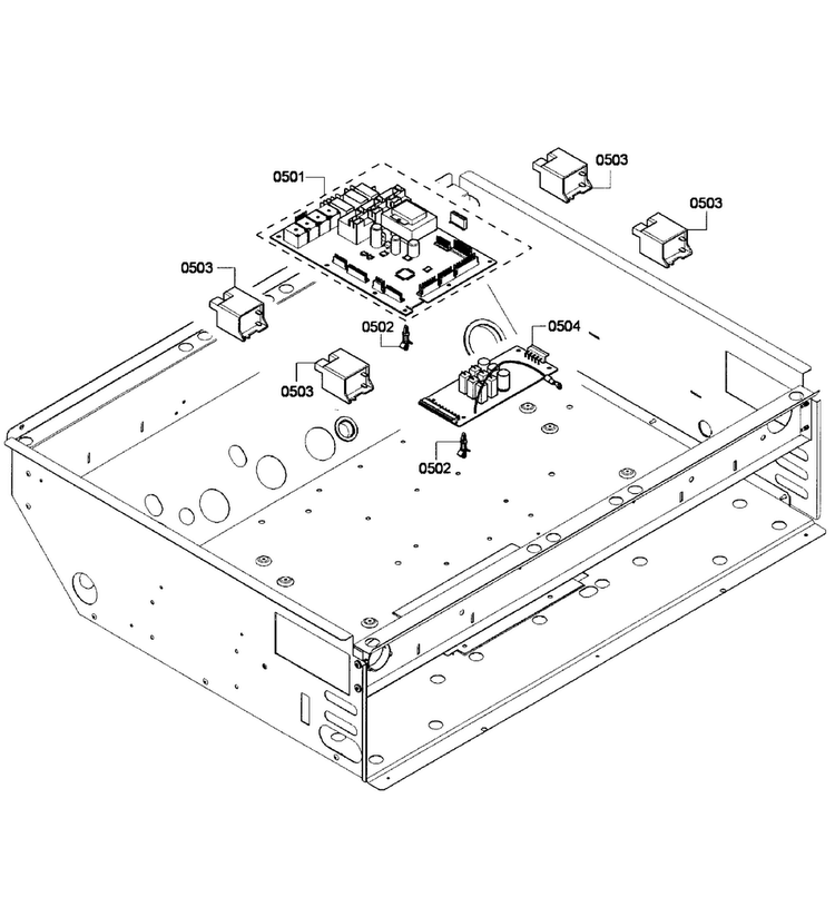 Pcb's Layout Diagram and Parts List for PRD304GHU 03 Thermador Range
