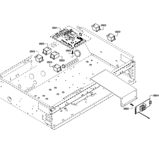 Pcb's Asy Diagram and Parts List for PRD366GHU 09 Thermador Range