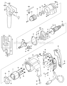 Page A Diagram and Parts List for 0601046639 Bosch