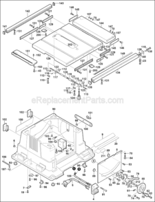 Page A Diagram and Parts List for 0601476139 Bosch Table Saw