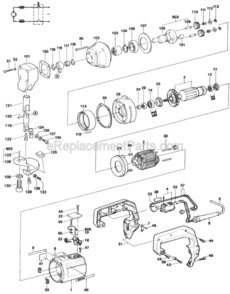 Page A Diagram and Parts List for 0601507134 Bosch