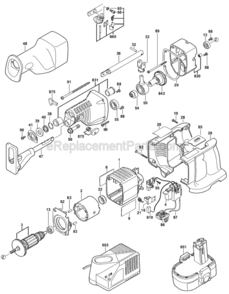 Part Location Diagram of 2610995800 Bosch Motor Housing