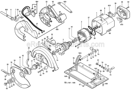 Page A Diagram and Parts List for 0601655139 Bosch