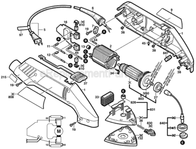 Part Location Diagram of 2604448016 Bosch Tool CONNECTING CABLE