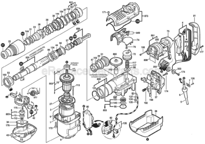 Part Location Diagram of 1614611019 Bosch Tool COMPRESSION SPRING