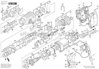 Part Location Diagram of 1610301006 Bosch Tool BUSHING