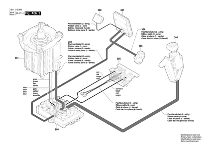 Diagram 3 Diagram and Parts List for 3 611 J13 0B0 Bosch Hammer Drill