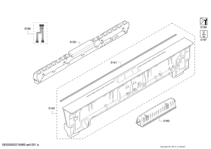 Part Location Diagram of 00778941 Bosch PANEL-FACIA