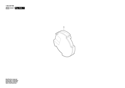 Diagram Diagram and Parts List for 1 600 A01 6NH Bosch Miscellaneous