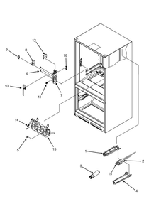 Water Dispenser/Water Tank/Water Filter Diagram and Parts List for RY4951  Gaggenau Refrigerator