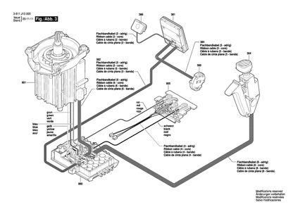 Page 3 Diagram and Parts List for 3611J13110 Bosch Hammer Drill
