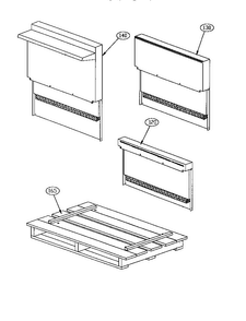 Shelf Assembly Diagram and Parts List for  Thermador Range