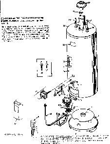 Replacement Parts Diagram and Parts List for 153335310  Kenmore Water Heater