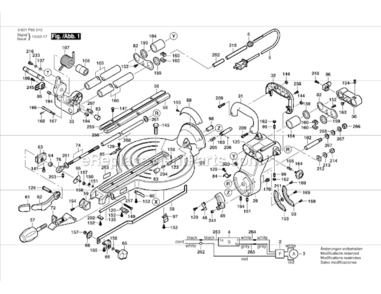 Part Location Diagram of 2610021345 Bosch Tool HANDLE SET