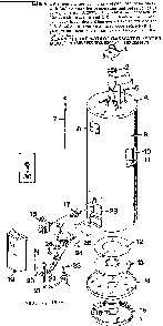 Replacement Parts Diagram and Parts List for 153334171  Kenmore Water Heater