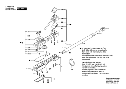 Diagram Diagram and Parts List for F 034 K82 104 Bosch Miscellaneous