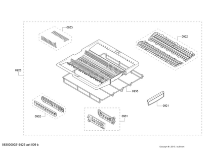 Part Location Diagram of 12024687 Bosch BASKET HANDLE