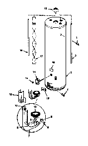 Replacement Parts Diagram and Parts List for 153334370  Kenmore Water Heater