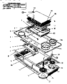 Section 2 Diagram and Parts List for  Thermador Cooktop
