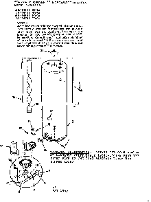 Replacement Parts Diagram and Parts List for 153334441  Kenmore Water Heater