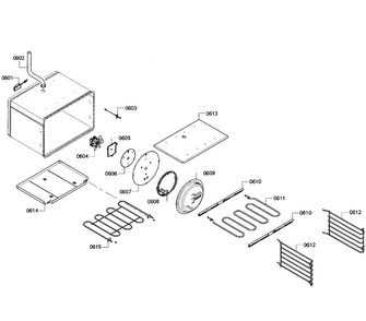 Oven Assy Diagram and Parts List for PRD304GHU 05 Thermador Range