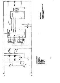 Schematic Diagram and Parts List for  Thermador Range